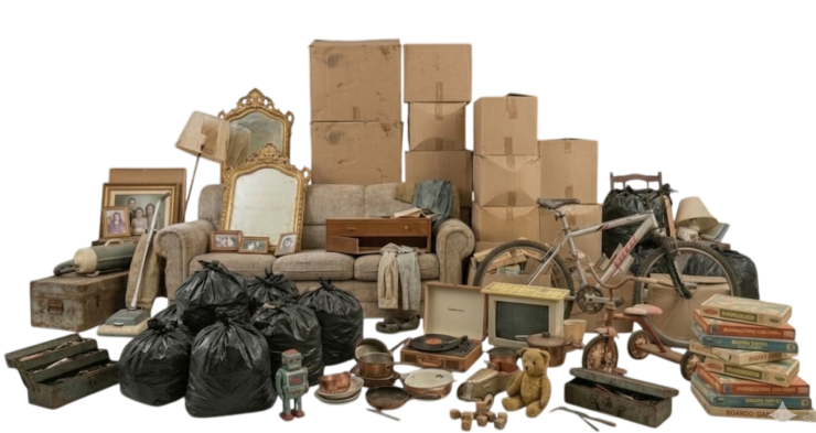 Recolha de monos lixos e recheios de cassa